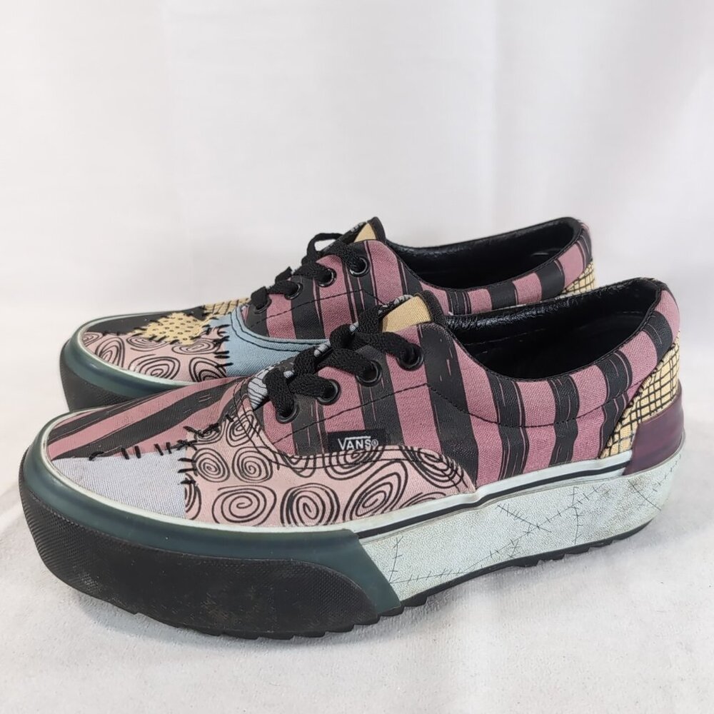 Vans Nightmare Before Christmas Platform Shoes US 7.5 W 6M Sally 721356 Multi